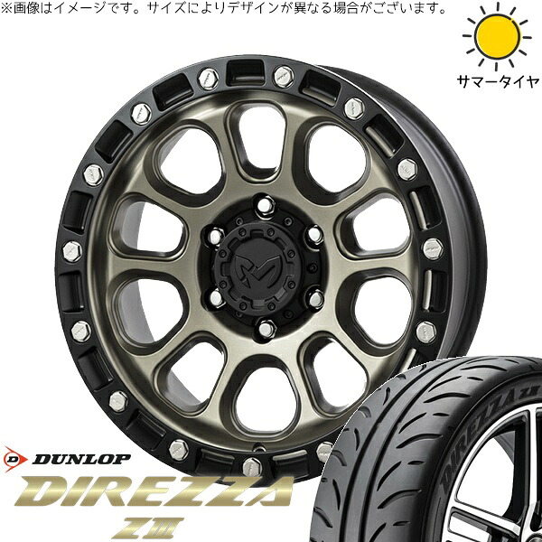 プリウスα 225/40R18 サマータイヤ ホイール 4本セット 新品 | ダンロップ (DUNLOP) ディレッツァ Z3 × トライスター (TRISTAR) MKW M205 コヨーテブロンズ 18インチ 8J +40 5穴114.3