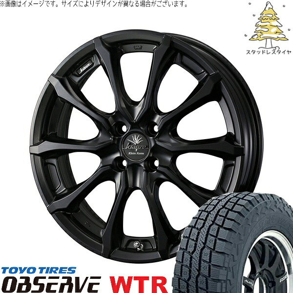 ライズ ロッキー ガソリン車 215/65R16 サマータイヤ ホイール 4本セット 新品 | トーヨータイヤ (TOYO TIRE) オブザーブ W/T-R × ウェッズ (WEDS) クレンツェ ヴェルサム 030EVO マットブラック 16インチ 6.5J +40 4穴100|タイヤショップ オールテレーン