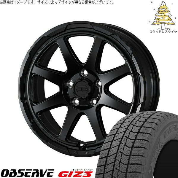 30アルファード 215/65R16 スタッドレスタイヤ ホイール 4本セット 新品 | トーヨータイヤ (TOYO) オブザーブ ギズスリー (OBSERVE GIZ3) × ウェッズ (WEDS) スタットベルク セミマットブラック 16インチ 7.0J +38 5穴114.3 101,156円