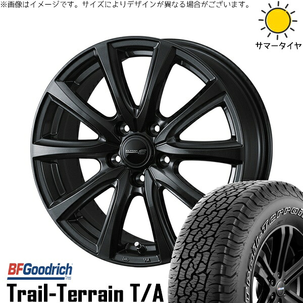40ヴェルファイア 235/55R19 サマータイヤ ホイール 4本セット 新品 | BFグッドリッチ (BF Goodrich) トレイルテレーン T/A × ウェッズ (WEDS) エリシア ガンメタリック 19インチ 7J +39 5穴120