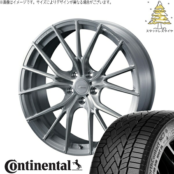 T33エクストレイル 235/60R18 サマータイヤ ホイール 4本セット 新品 | コンチネンタル (Continental) ノースコンタクト NC7 × ウェッズ (WEDS) エフゼロ FZ-1 ブラッシュド 18インチ 7.5J +38 5穴114.3