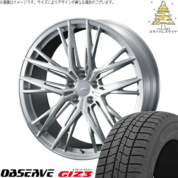ランエボ10 245/40R18 サマータイヤ ホイール 4本セット 新品 | トーヨータイヤ (TOYO TIRE) オブザーブ GIZ3 × ウェッズ (WEDS) エフゼロ FZ-5 ブラッシュド 18インチ 8.5J +35 5穴114.3