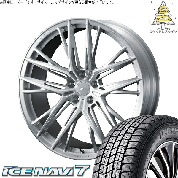 30アルファード 235/50R18 サマータイヤ ホイール 4本セット 新品 | グッドイヤー (GOODYEAR) アイスナビ7 × ウェッズ (WEDS) エフゼロ FZ-5 ブラッシュド 18インチ 8J +43 5穴114.3|タイヤショップ オールテレーン