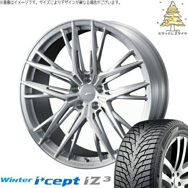 30アルファード 235/50R18 サマータイヤ ホイール 4本セット 新品 | ハンコック (HANKOOK) ウィンターアイセプト IZ3 W636 × ウェッズ (WEDS) エフゼロ FZ-5 ブラッシュド 18インチ 8J +43 5穴114.3