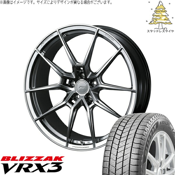 ヴェルファイア 235/50R18 サマータイヤ ホイール 4本セット 新品 | ブリヂストン (BRIDGESTONE) ブリザック VRX3 × ウェッズ (WEDS) エフゼロ FZ-6 ダイヤモンドブラック 18インチ 8.5J +40 5穴114.3