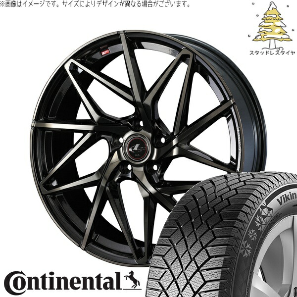 ZR-V クロストレック 215/70R16 サマータイヤ ホイール 4本セット 新品 | コンチネンタル (Continental) バイキングコンタクト7 × ウェッズ (WEDS) レオニス IT パールブラックミラーカット/チタントップ 16インチ 6.5J +40 5穴114.3 105,490円
