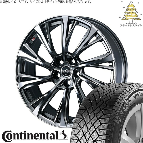 ホンダ CR-Z 195/55R16 サマータイヤ ホイール 4本セット 新品 | コンチネンタル (Continental) バイキングコンタクト7 &times; ウェッズ (WEDS) レオニス JG ブラックメタルコート/ミラーカット 16インチ 6.5J +47 5穴114.3｜タイヤショップ オールテレーン