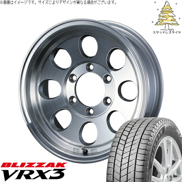 ジムニーシエラ 215/70R16 サマータイヤ ホイール 4本セット 新品 | ブリヂストン (BRIDGESTONE) ブリザック VRX3 × ウェッズ (WEDS) ジムライン タイプ2 ポリッシュ 16インチ 6J -5 5穴139.7 117,370円