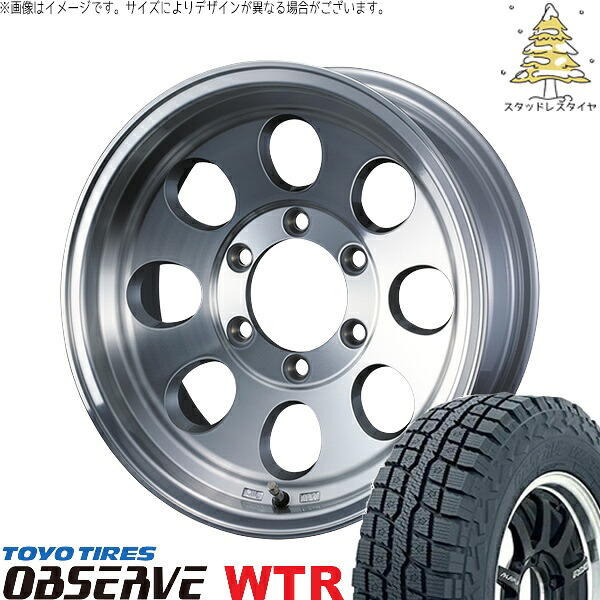 RAV4 アルファード ヴェルファイア 235/70R16 スタッドレスタイヤ ホイール 4本セット 新品 | トーヨータイヤ (TOYO TIRE) オブザーブ W/T-R × ウェッズ (WEDS) ジムライン タイプ2 ポリッシュ 16インチ 7J +38 5穴114.3|タイヤショップ オールテレーン