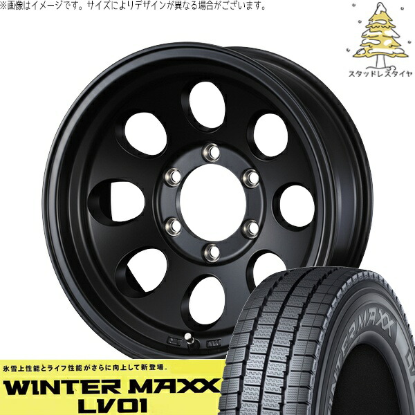シエラ JB43 215/70R15 サマータイヤ ホイール 4本セット 新品 | ダンロップ (DUNLOP) ウィンターマックス LV01 × ウェッズ (WEDS) ジムライン タイプ2 MBK 15インチ 6J ±0 5穴139.7