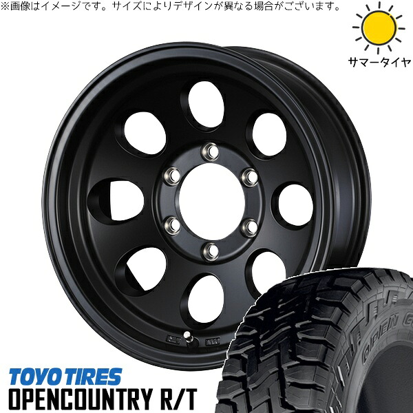 スズキ ジムニー JB64 JB23 JA22 JA12 215/70R16 サマータイヤ ホイール 4本セット 新品 | トーヨータイヤ (TOYO TIRE) オープンカントリー R/T × ウェッズ (WEDS) ジムライン タイプ2 マットブラック 16インチ 5.5J +22 5穴139.7