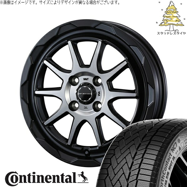 タフト リフトアップ 175/65R15 サマータイヤ ホイール 4本セット 新品 | コンチネンタル (Continental) ノースコンタクト NC7 × ウェッズ (WEDS) マッドヴァンス06 マットブラックポリッシュ 15インチ 4.5J +45 4穴100