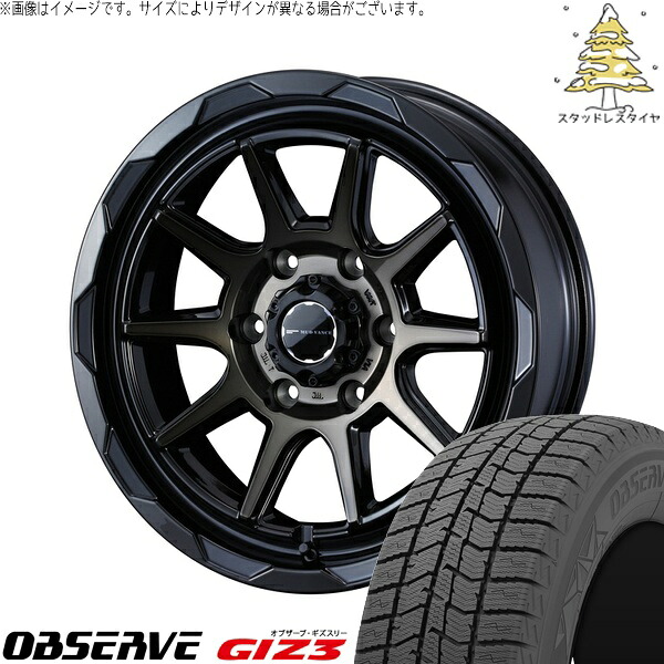 ハイエース専用 215/65R16 サマータイヤ ホイール 4本セット 新品 | トーヨータイヤ (TOYO TIRE) オブザーブ GIZ3 &times; ウェッズ (WEDS) マッドヴァンス06 ブラックポリッシュ/ブロンズクリア 16インチ 6.5J +38 6穴139.7｜タイヤショップ オールテレーン
