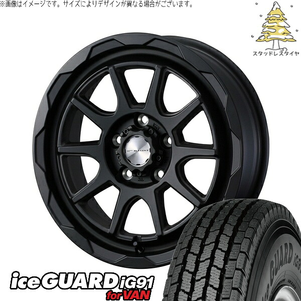 パジェロミニ 185/85R16 サマータイヤ ホイール 4本セット 新品 | ヨコハマタイヤ (YOKOHAMA) アイスガード91 IG91 × ウェッズ (WEDS) マッドヴァンス06 フルマットブラック 16インチ 7J +38 5穴114.3|タイヤショップ オールテレーン