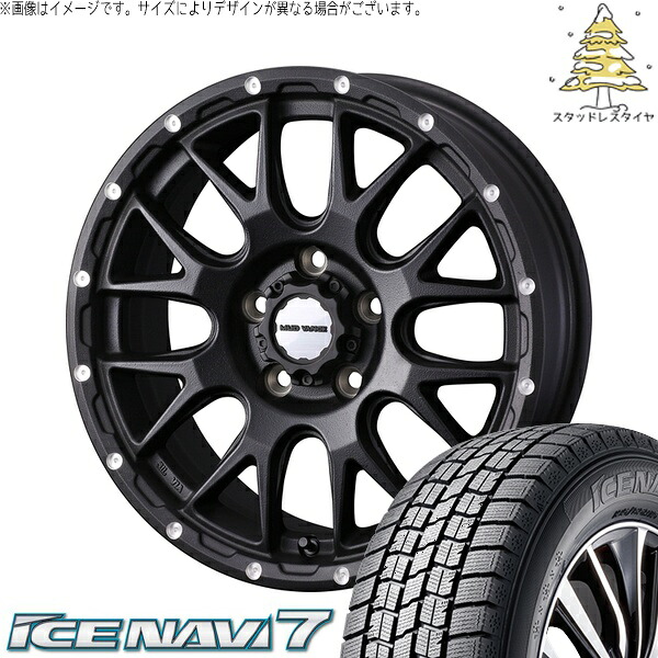 30アルファード 215/65R16 サマータイヤ ホイール 4本セット 新品 | グッドイヤー (GOODYEAR) アイスナビ7 &times; ウェッズ (WEDS) マッドヴァンス08 フリントブラック 16インチ 7J +35 5穴114.3｜タイヤショップ オールテレーン
