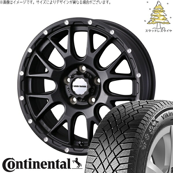 カローラクロス 215/70R16 サマータイヤ ホイール 4本セット 新品 | コンチネンタル (Continental) バイキングコンタクト7 &times; ウェッズ (WEDS) マッドヴァンス08 フリントブラック 16インチ 7J +35 5穴114.3｜タイヤショップ オールテレーン
