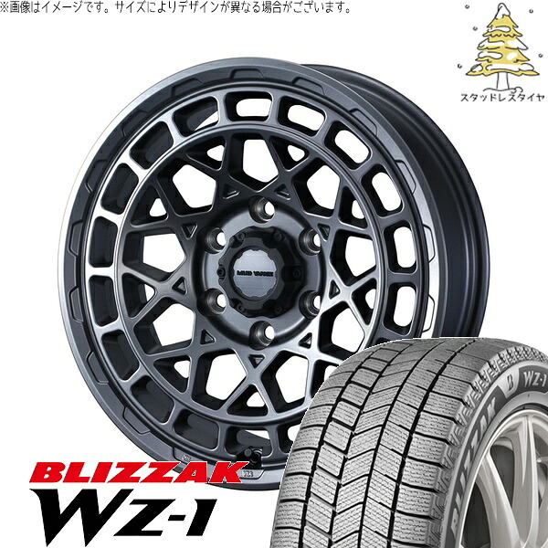 RAV4 アルファード ヴェルファイア 225/60R18 サマータイヤ ホイール 4本セット 新品 | ブリヂストン (BRIDGESTONE) ブリザック WZ-1 × ウェッズ (WEDS) マッドヴァンスX タイプM マットガンメタ 18インチ 7.5J +35 5穴114.3