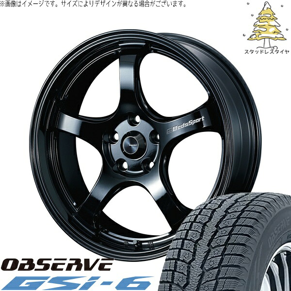 GN アウトランダー 235/60R18 サマータイヤ ホイール 4本セット 新品 | トーヨータイヤ (TOYO TIRE) オブザーブ Gsi-6 &times; ウェッズ (WEDS) ウェッズスポーツ RN05M グロスブラック 18インチ 8J +35 5穴114.3｜タイヤショップ オールテレーン