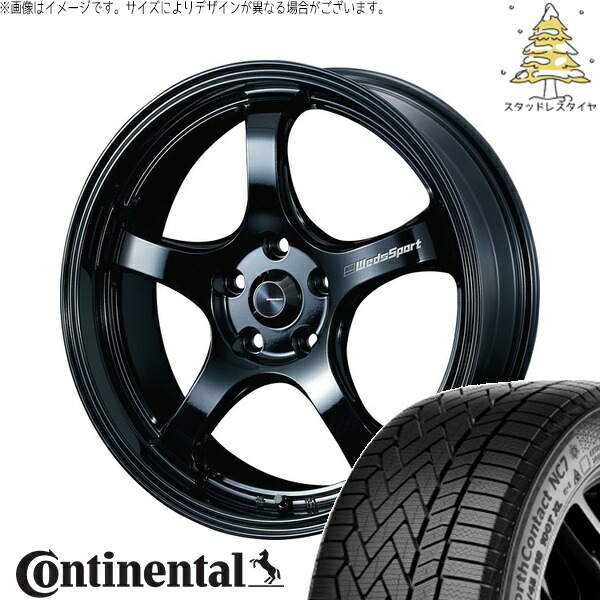 WRX STI VAB GVB 245/40R18 サマータイヤ ホイール 4本セット 新品 | コンチネンタル (Continental) ノースコンタクト NC7 × ウェッズ (WEDS) ウェッズスポーツ RN05M グロスブラック 18インチ 9J +43 5穴114.3 189,255円