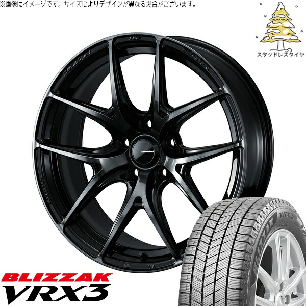 ホンダ CR-Z 205/45R17 サマータイヤ ホイール 4本セット 新品 | ブリヂストン (BRIDGESTONE) ブリザック VRX3 &times; ウェッズ (WEDS) ウェッズスポーツ SA01R ウォースブラッククリアー 17インチ 7.5J +45 5穴114.3｜タイヤショップ オールテレーン