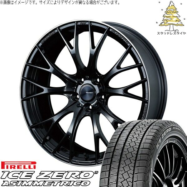 カローラクロス 245/40R19 サマータイヤ ホイール 4本セット 新品 | ピレリ (PIRELLI) アイスゼロアシンメトリコ × ウェッズ (WEDS) ウェッズスポーツ SA20R メタルブラックF 19インチ 8.5J +45 5穴114.3