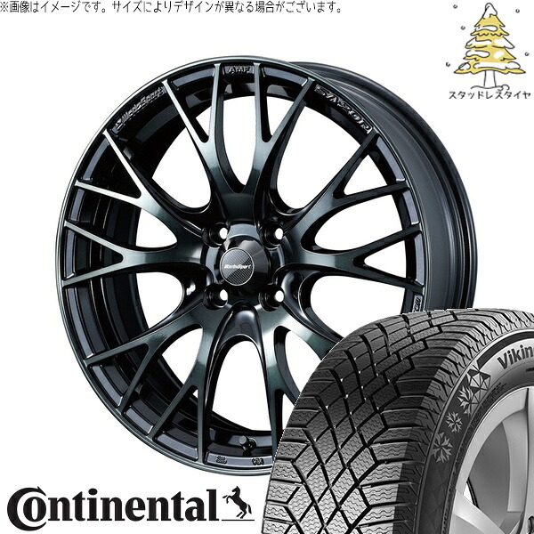 デミオ カローラフィールダー 195/55R16 サマータイヤ ホイール 4本セット 新品 | コンチネンタル (Continental) バイキングコンタクト7 × ウェッズ (WEDS) ウェッズスポーツ SA20R ウォースブラッククリアー 16インチ 6.5J +38 4穴100|タイヤショップ オールテレーン