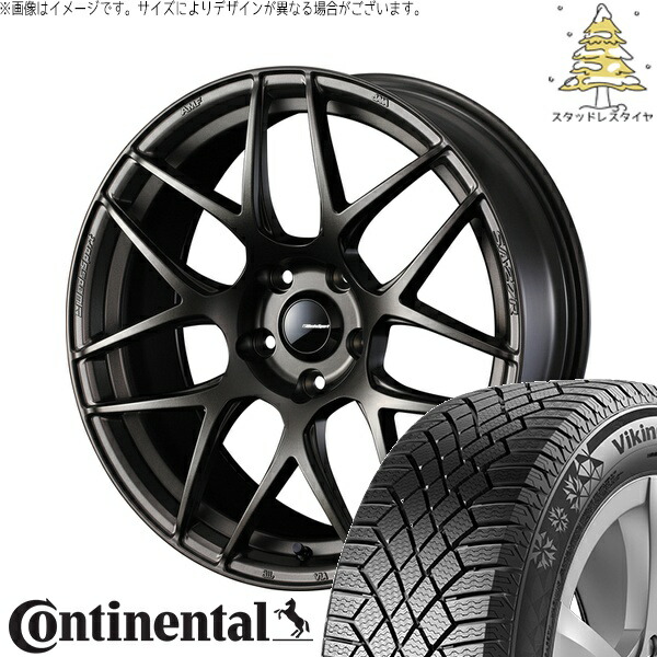 レガシィB4 225/55R17 サマータイヤ ホイール 4本セット 新品 | コンチネンタル (Continental) バイキングコンタクト7 × ウェッズ (WEDS) ウェッズスポーツ SA27R EJブロンズ 17インチ 7J +53 5穴114.3