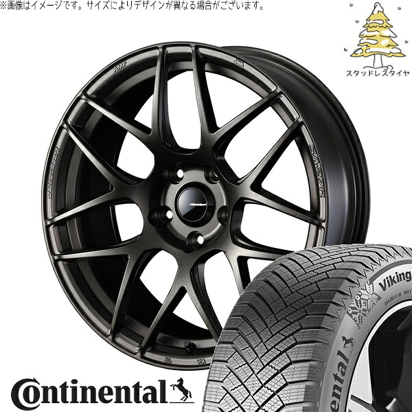プリスウα 225/40R18 サマータイヤ ホイール 4本セット 新品 | コンチネンタル (Continental) バイキングコンタクト8 × ウェッズ (WEDS) ウェッズスポーツ SA27R EJブロンズ 18インチ 8J +42 5穴114.3