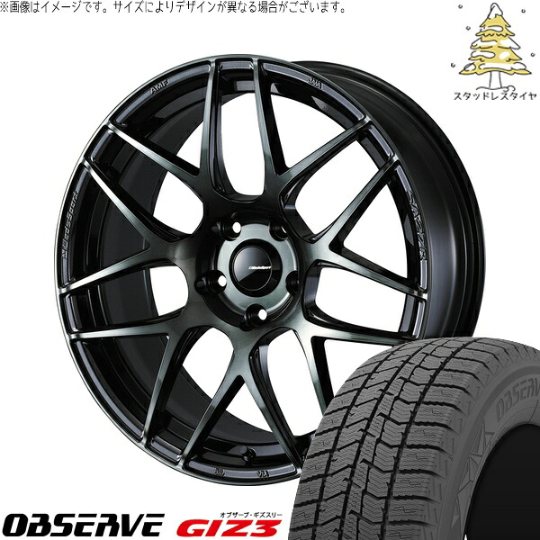 トヨタ 60プリウス 195/60R17 サマータイヤ ホイール 4本セット 新品 | トーヨータイヤ (TOYO TIRE) オブザーブ GIZ3 &times; ウェッズ (WEDS) ウェッズスポーツ SA27R ウォースブラッククリアー 17インチ 7J +40 5穴114.3｜タイヤショップ オールテレーン