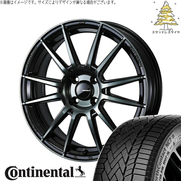 アクア カローラフィールダー 175/65R15 サマータイヤ ホイール 4本セット 新品 | コンチネンタル (Continental) ノースコンタクト NC7 &times; ウェッズ (WEDS) ウェッズスポーツ SA62R ウォースブラッククリアー 15インチ 6J +48 4穴100｜タイヤショップ オールテレーン