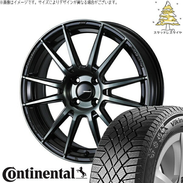 アクア カローラフィールダー 175/65R15 サマータイヤ ホイール 4本セット 新品 | コンチネンタル (Continental) バイキングコンタクト7 × ウェッズ (WEDS) ウェッズスポーツ SA62R ウォースブラッククリアー 15インチ 6J +48 4穴100