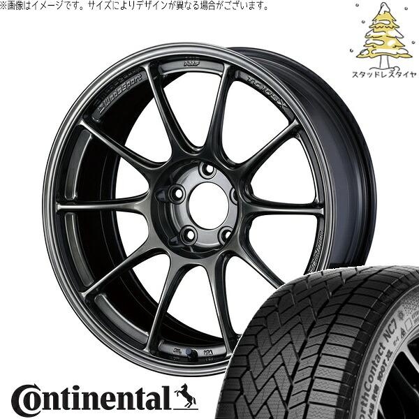 レクサスGS カムリ アコード 225/50R17 サマータイヤ ホイール 4本セット 新品 | コンチネンタル (Continental) ノースコンタクト NC7 &times; ウェッズ (WEDS) ウェッズスポーツ TC-105X EJチタン 17インチ 7.5J +45 5穴114.3｜タイヤショップ オールテレーン
