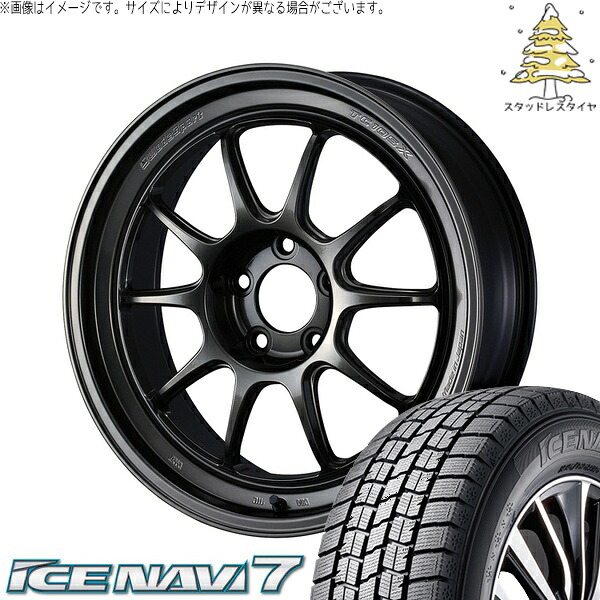 ヴェルファイア 235/50R18 サマータイヤ ホイール 4本セット 新品 | グッドイヤー (GOODYEAR) アイスナビ7 &times; ウェッズ (WEDS) ウェッズスポーツ TC-105X DSR EJチタン 18インチ 8.5J +43 5穴114.3｜タイヤショップ オールテレーン