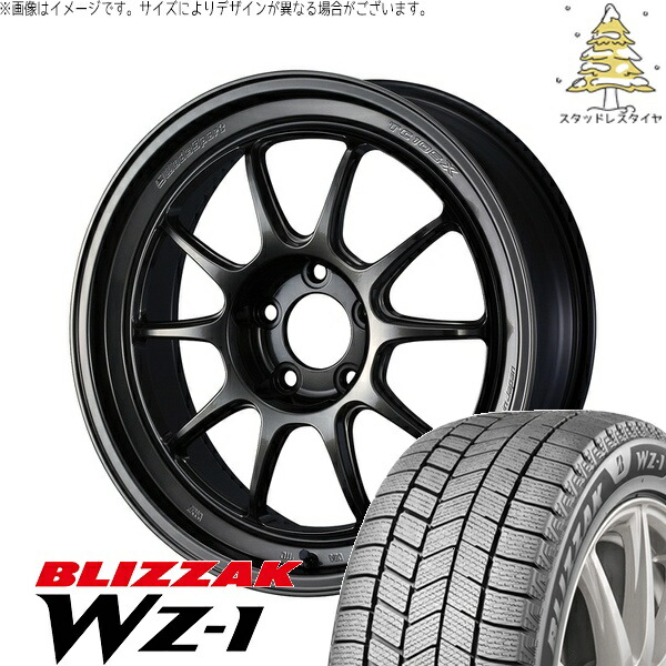 GR86 スバル BRZ 225/40R18 サマータイヤ ホイール 4本セット 新品 | ブリヂストン (BRIDGESTONE) ブリザック WZ-1 × ウェッズ (WEDS) ウェッズスポーツ TC-105X DSR EJチタン 18インチ 8.5J +43 5穴100