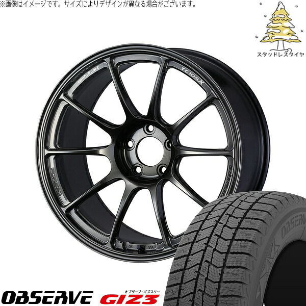 GRカローラ GRヤリス 245/40R18 サマータイヤ ホイール 4本セット 新品 | トーヨータイヤ (TOYO TIRE) オブザーブ GIZ3 &times; ウェッズ (WEDS) ウェッズスポーツ TC-105X FORGED EJチタン 18インチ 9J +32 5穴114.3｜タイヤショップ オールテレーン 277,992円