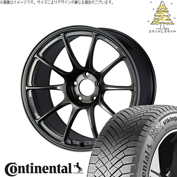 CX8 CX5 アウトランダー 245/45R19 サマータイヤ ホイール 4本セット 新品 | コンチネンタル (Continental) バイキングコンタクト8 × ウェッズ (WEDS) ウェッズスポーツ TC-105X FORGED EJチタン 19インチ 8.5J +45 5穴114.3