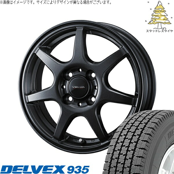 プロボックス サクシード 165/80R14 スタッドレスタイヤ ホイール 4本セット 新品 | トーヨータイヤ (TOYO) デルベックス 935 (DELVEX 935) × ウェッズ (WEDS) ヴェルヴァ ワンダー ディープメタル 14インチ 5.5J +38 4穴100 56,386円