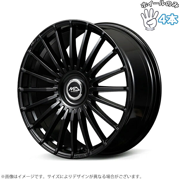 新品 アルミホイール 4本セット 17インチ | エムアイディー (MID) MIDエクスクルーシブ 020F セミグロスブラック 7J +42 10穴108&114.3｜タイヤショップ オールテレーン