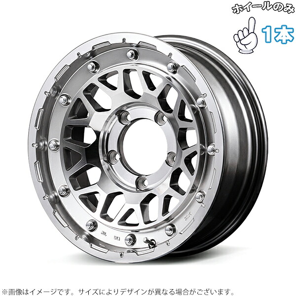 新品 アルミホイール 1本 16インチ | エムアイディー (MID) NITROPOWER M29 スティンガー ハイパーシルバー/マシンドフェイス 7J +40 5穴114.3|タイヤショップ オールテレーン