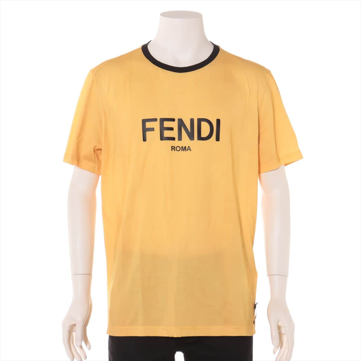 中古 フェンディ 年 コットン Tシャツ Xxl メンズ イエロー Andapt Com