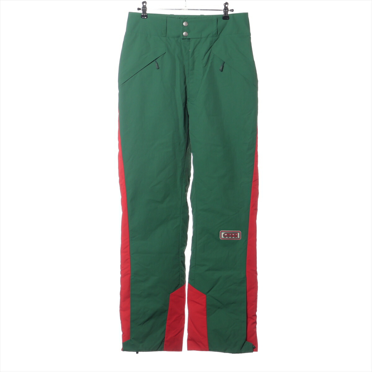 ★GUCCI★ナイロン パンツ GUCCI×THE NORTH FACE ナイロンパンツ 663742 オレンジ×ブラック