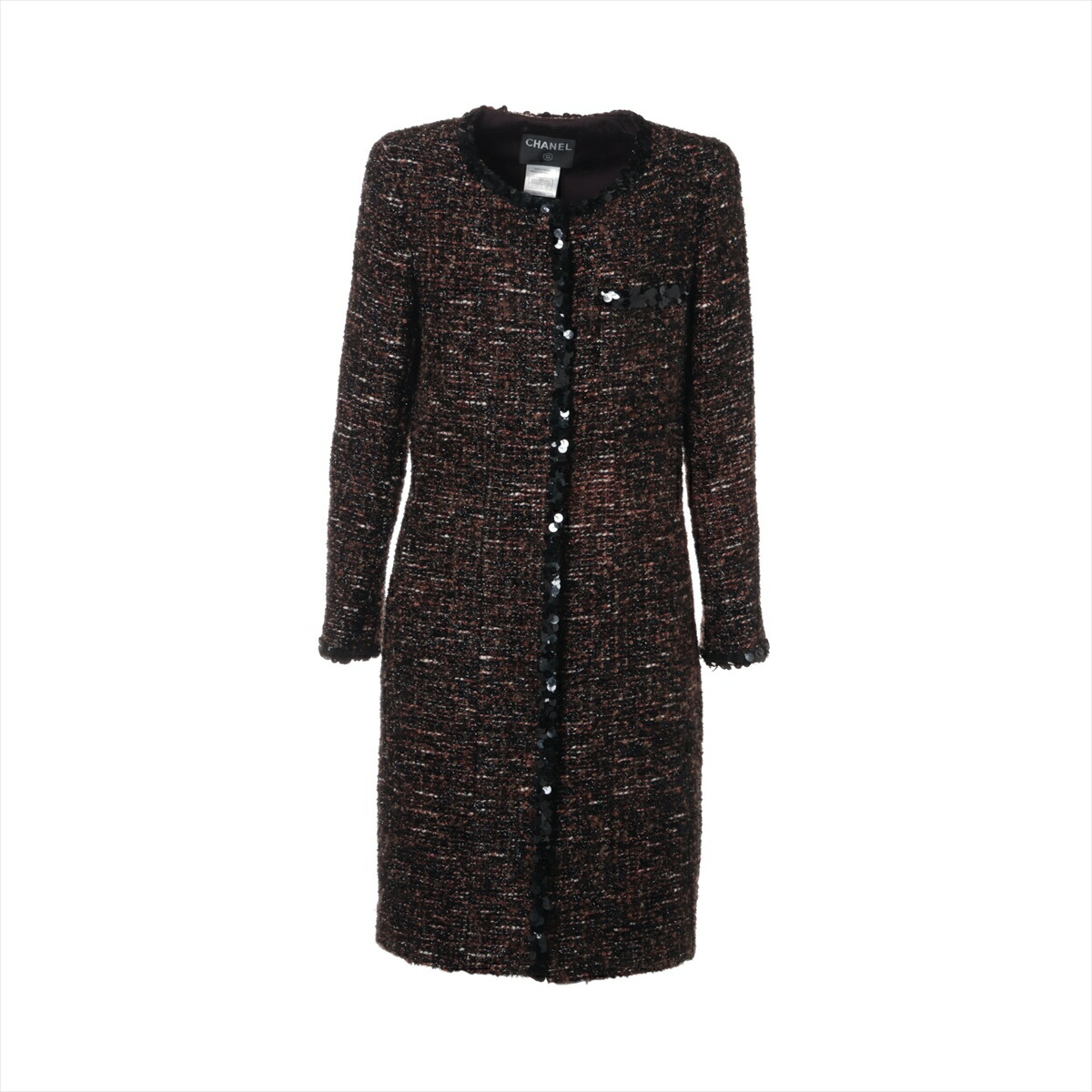 カシミア100%　CHANEL　シャネル　ネイビー　ココマーク　コート カシミア100% CHANEL シャネル ネイビー ココマーク コート