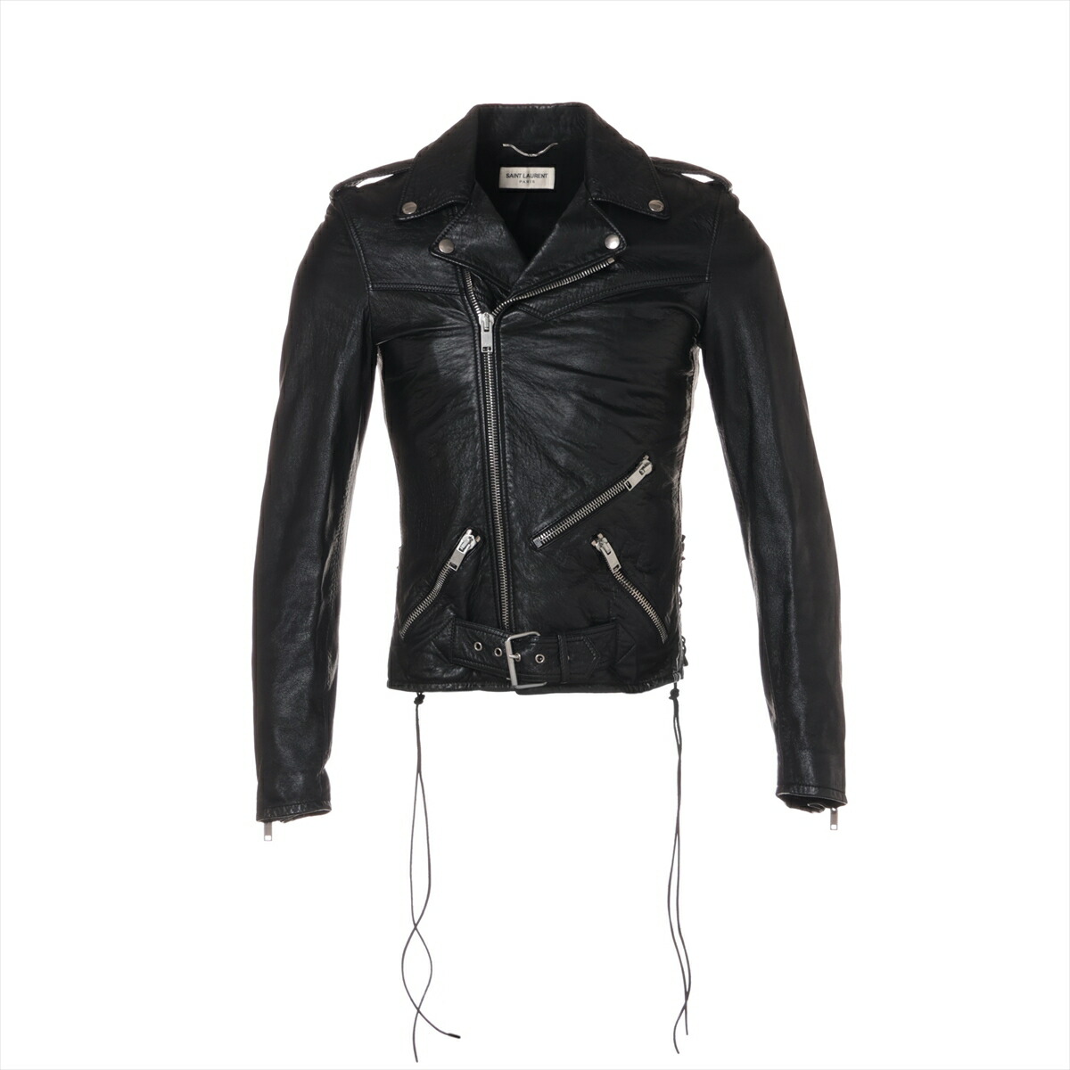 イヴ・サンローラン　ライダース　４６ Saint Laurent Paris(サンローランパリ) ウォッシュ加工 L17