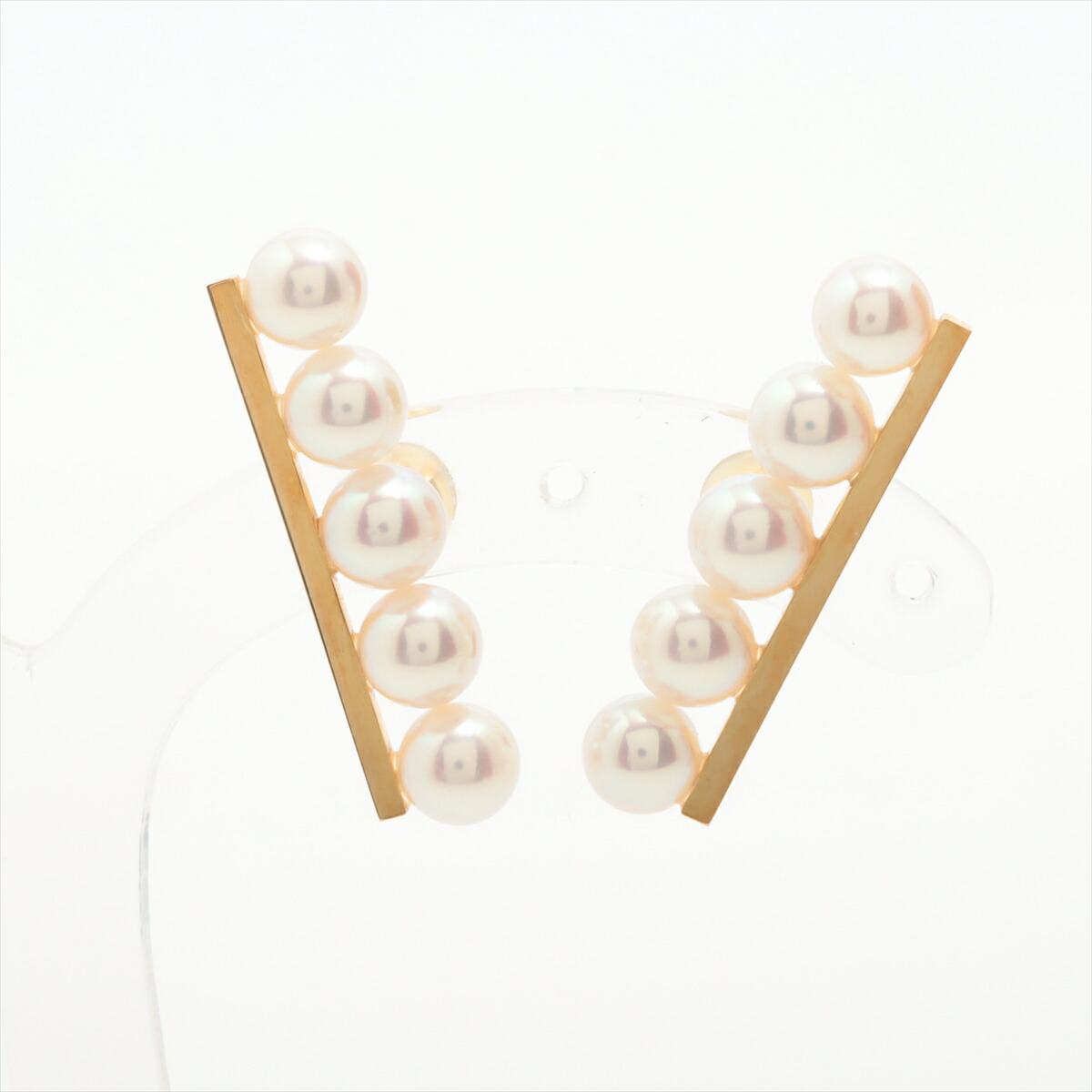 TASAKI ア ファイン バランス パールピアス k18 TASAKI TASAKI ピアス ア ファイン バランス K18 サクラゴールド