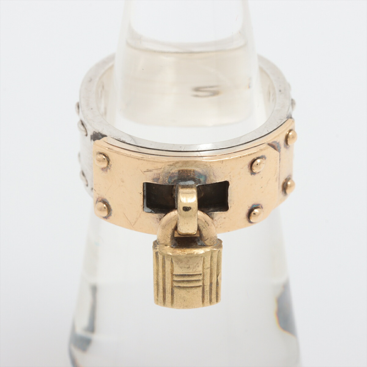 ■HERMES■ ケリー カデナ コンビ リング 750×925 Kelly エルメス （HERMES） ケリー リング カデナ Ag925/Au750 18K