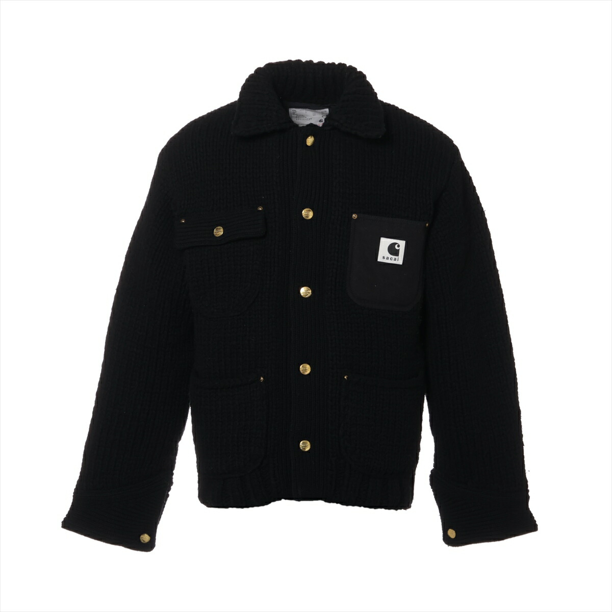 楽天市場】【中古】SACAI×CARHARTT 23AW「Knit Jacket Michigan