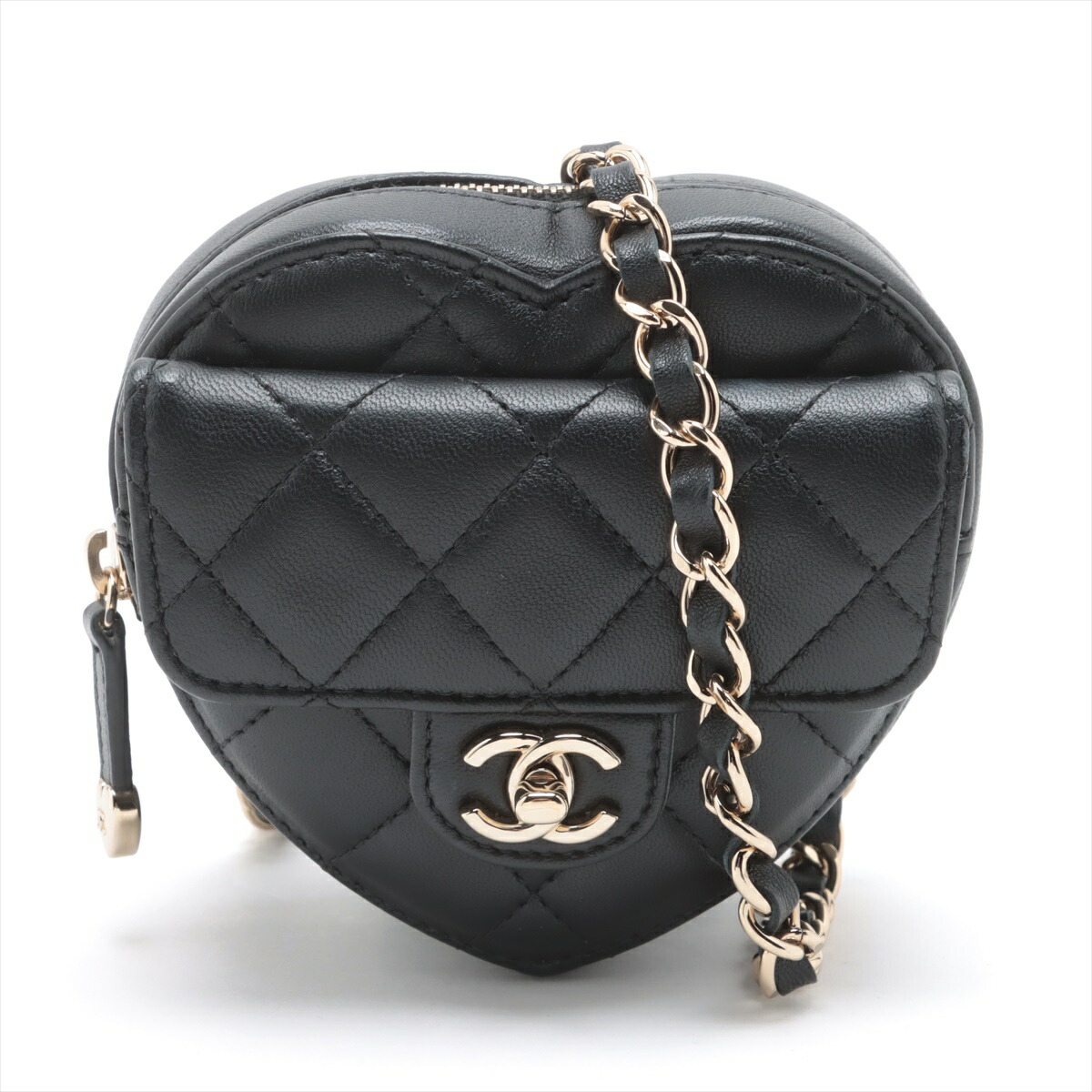 楽天市場】シャネル CHANEL マトラッセ ハート チェーン クラッチ