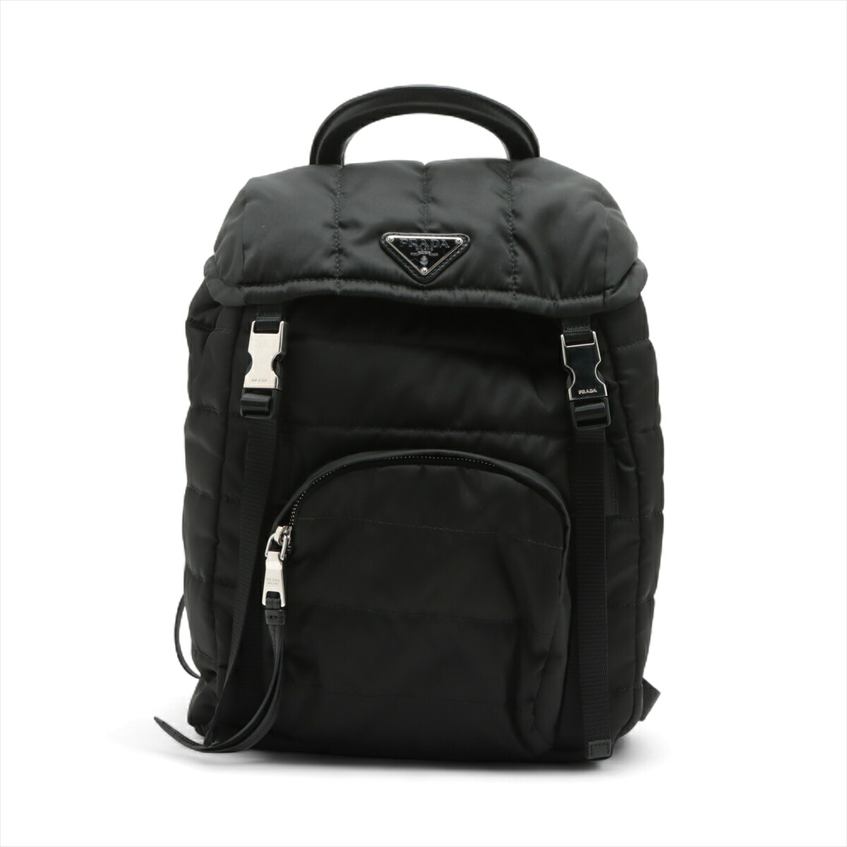 PRADA リュック 黒 B4821 ナイロン TESSUTO CATENA プラダ PRADA リュック バックパック 黒 B4821 ナイロン レザー