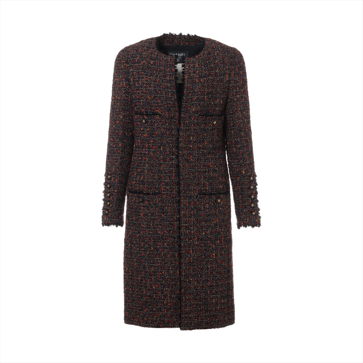 楽天市場】【シャネル】Chanel 17AW ココボタン ツイード ダブル