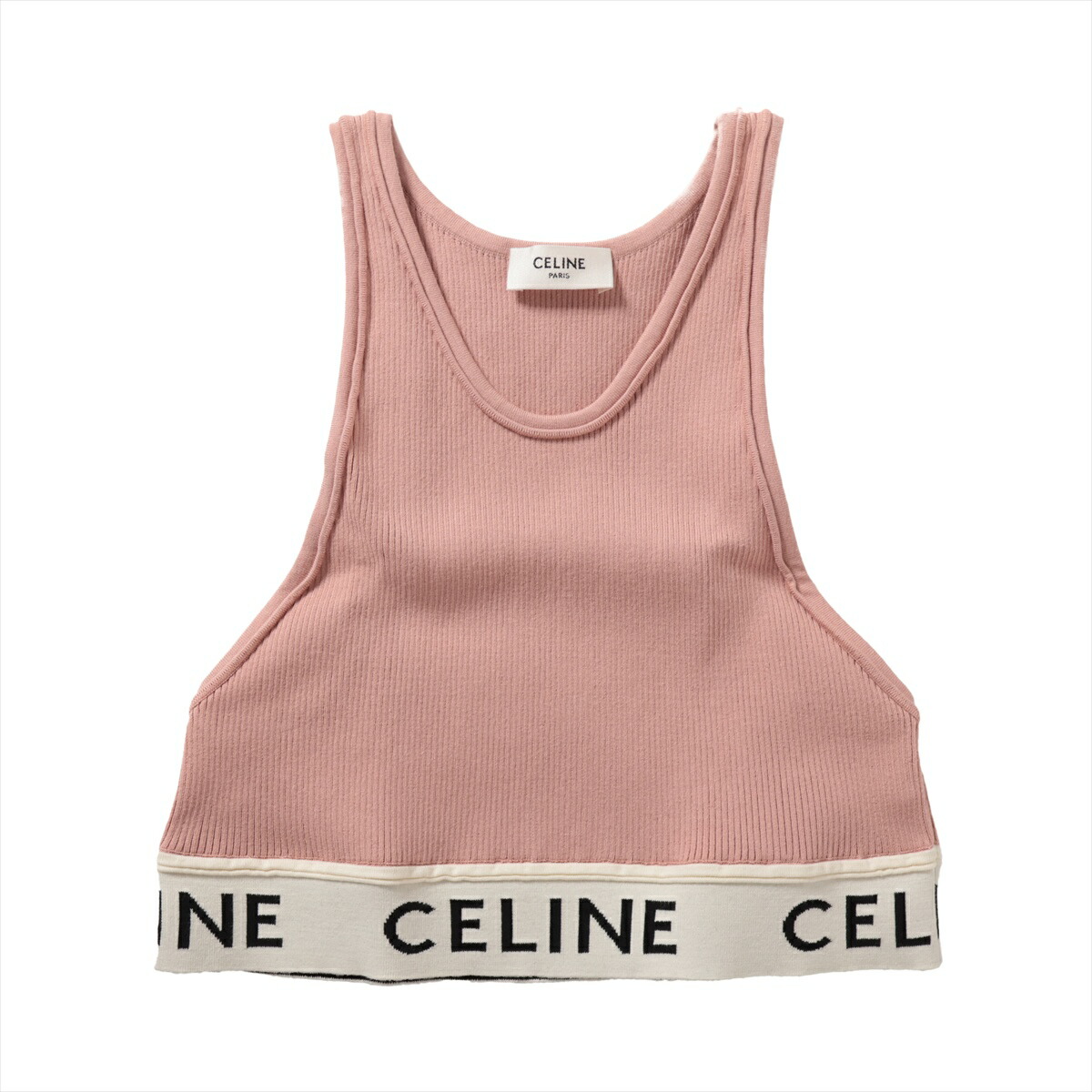 CELINE ピンク タンクトップ　Ｓ　アスレチックブラ　セリーヌ CELINE ピンク タンクトップ S アスレチックブラ セリーヌ